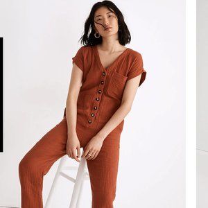 Madewell Cap-Sleeve Jumpsuit